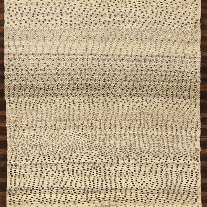 Machine Washable Contemporary Brown Gold Rug, wshcon1549