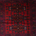 Sideview of Machine Washable Contemporary Dark Scarlet Red Rug, wshcon1554