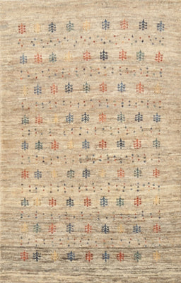 Machine Washable Contemporary Light Copper Gold Rug, wshcon1557