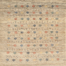 Sideview of Machine Washable Contemporary Light Copper Gold Rug, wshcon1557