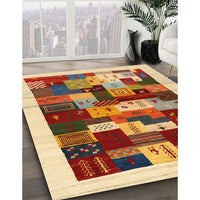 Contemporary Fire Brick Red Modern Rug, con1559