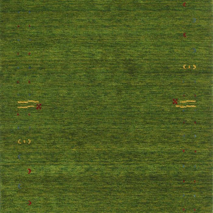 Machine Washable Contemporary Seaweed Green Rug, wshcon155