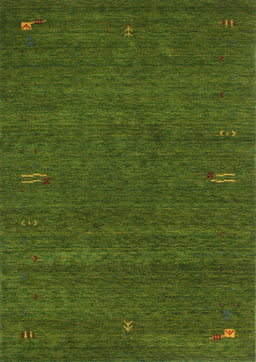 Contemporary Seaweed Green Modern Rug, con155