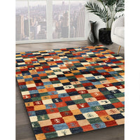 Contemporary Copper Green Modern Rug, con1562