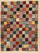 Machine Washable Contemporary Saffron Red Rug, wshcon1564