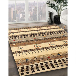 Machine Washable Contemporary Sienna Brown Rug in a Family Room, wshcon1566