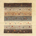 Sideview of Machine Washable Contemporary Brown Gold Rug, wshcon1568