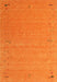 Machine Washable Contemporary Orange Red Rug, wshcon156