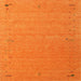 Sideview of Machine Washable Contemporary Orange Red Rug, wshcon156