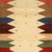 Sideview of Machine Washable Contemporary Red Rug, wshcon1571