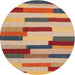 Sideview of Contemporary Sandy Brown Modern Rug, con1576