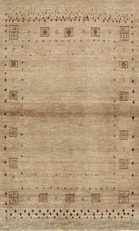 Machine Washable Contemporary Sand Brown Rug, wshcon1578