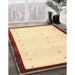 Contemporary Sun Yellow Solid Rug in Family Room, con1580