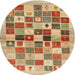 Sideview of Contemporary Red Modern Rug, con1581