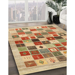 Machine Washable Contemporary Red Rug in a Family Room, wshcon1581
