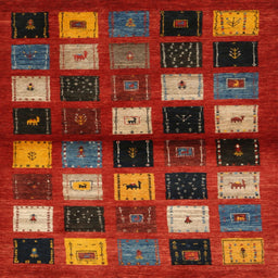 Sideview of Machine Washable Contemporary Sienna Brown Rug, wshcon1582