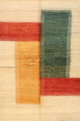 Contemporary Red Modern Rug, con1587