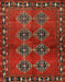 Contemporary Sienna Brown Modern Rug, con1588