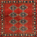 Sideview of Machine Washable Contemporary Sienna Brown Rug, wshcon1588