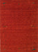 Contemporary Neon Red Modern Rug, con158