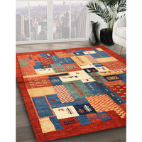 Contemporary Red Modern Rug, con1590