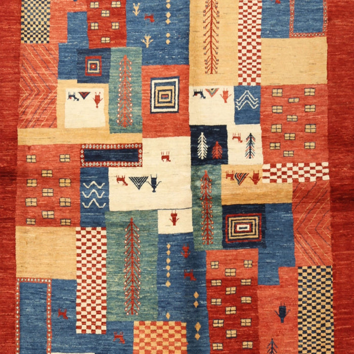 Contemporary Red Modern Rug, con1590