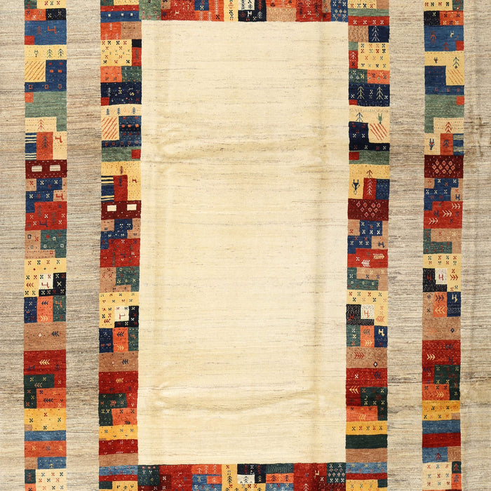 Machine Washable Contemporary Brown Gold Rug, wshcon1591