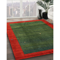 Contemporary Red Modern Rug, con1592