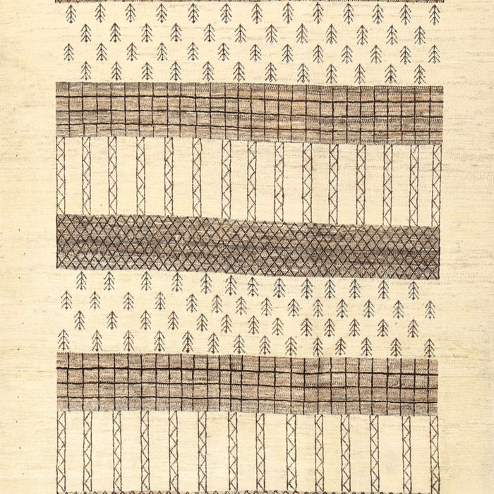 Machine Washable Contemporary Gold Rug, wshcon1594