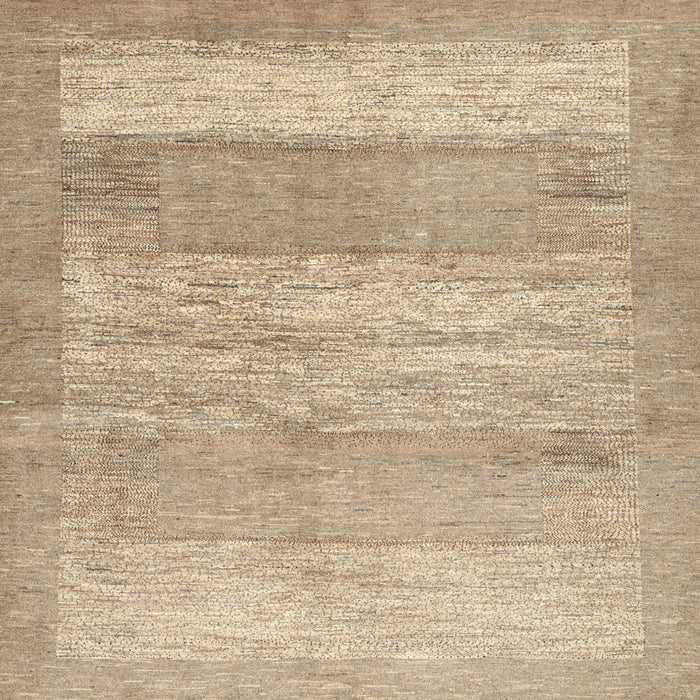 Square Contemporary Brown Modern Rug, con1595