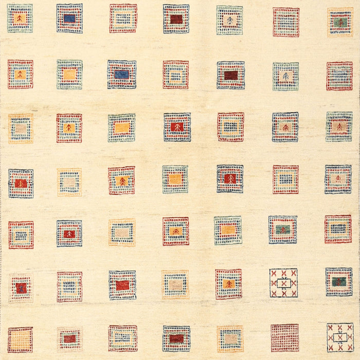 Contemporary Golden Blonde Gold Solid Rug, con1597