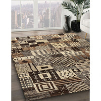 Contemporary Bakers Brown Modern Rug, con1598