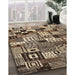 Machine Washable Contemporary Bakers Brown Rug in a Family Room, wshcon1598