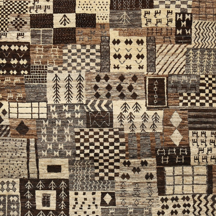 Machine Washable Contemporary Bakers Brown Rug, wshcon1598