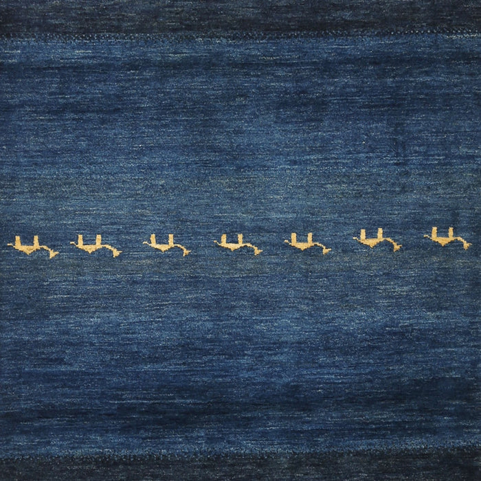 Machine Washable Contemporary Blue Rug, wshcon1599