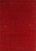 Contemporary Brown Red Modern Rug, con159