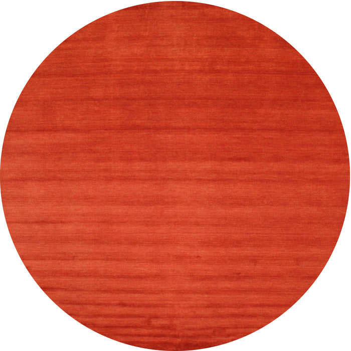 Sideview of Contemporary Neon Red Modern Rug, con15