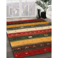 Contemporary Red Modern Rug, con1601