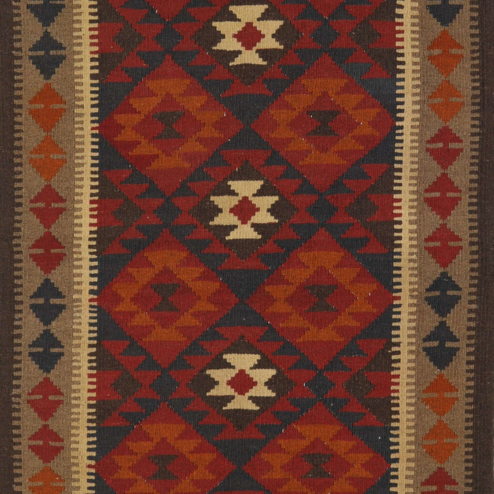 Machine Washable Contemporary Red Brown Rug, wshcon1602