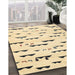 Machine Washable Contemporary Sun Yellow Rug in a Family Room, wshcon1603