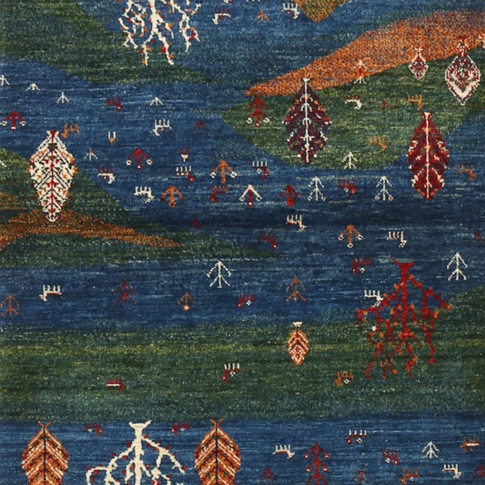 Contemporary Dark Slate Gray Green Modern Rug, con1604