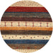 Sideview of Contemporary Sand Brown Modern Rug, con1605