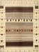 Contemporary Brown Gold Solid Rug, con1606