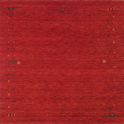 Sideview of Machine Washable Contemporary Neon Red Rug, wshcon160