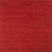 Sideview of Machine Washable Contemporary Neon Red Rug, wshcon160