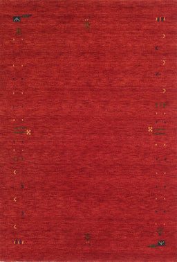 Contemporary Neon Red Modern Rug, con160