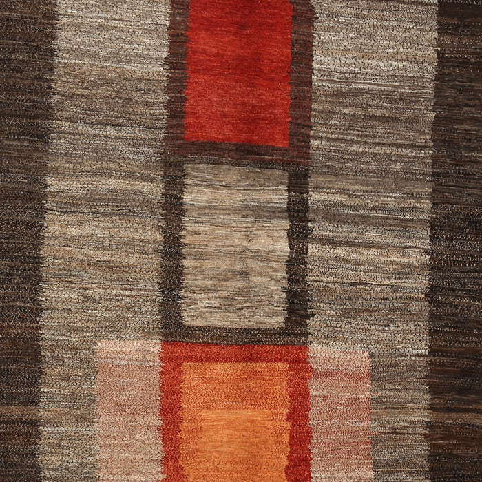 Contemporary Saffron Red Modern Rug, con1610
