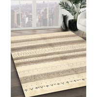 Contemporary Golden Blonde Gold Solid Rug, con1611