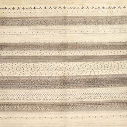 Sideview of Machine Washable Contemporary Gold Rug, wshcon1611