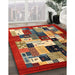 Machine Washable Contemporary Brass Green Rug in a Family Room, wshcon1612